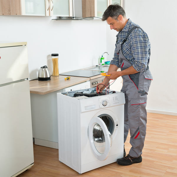 can you walk me through the steps of troubleshooting my washer issue in Five Points